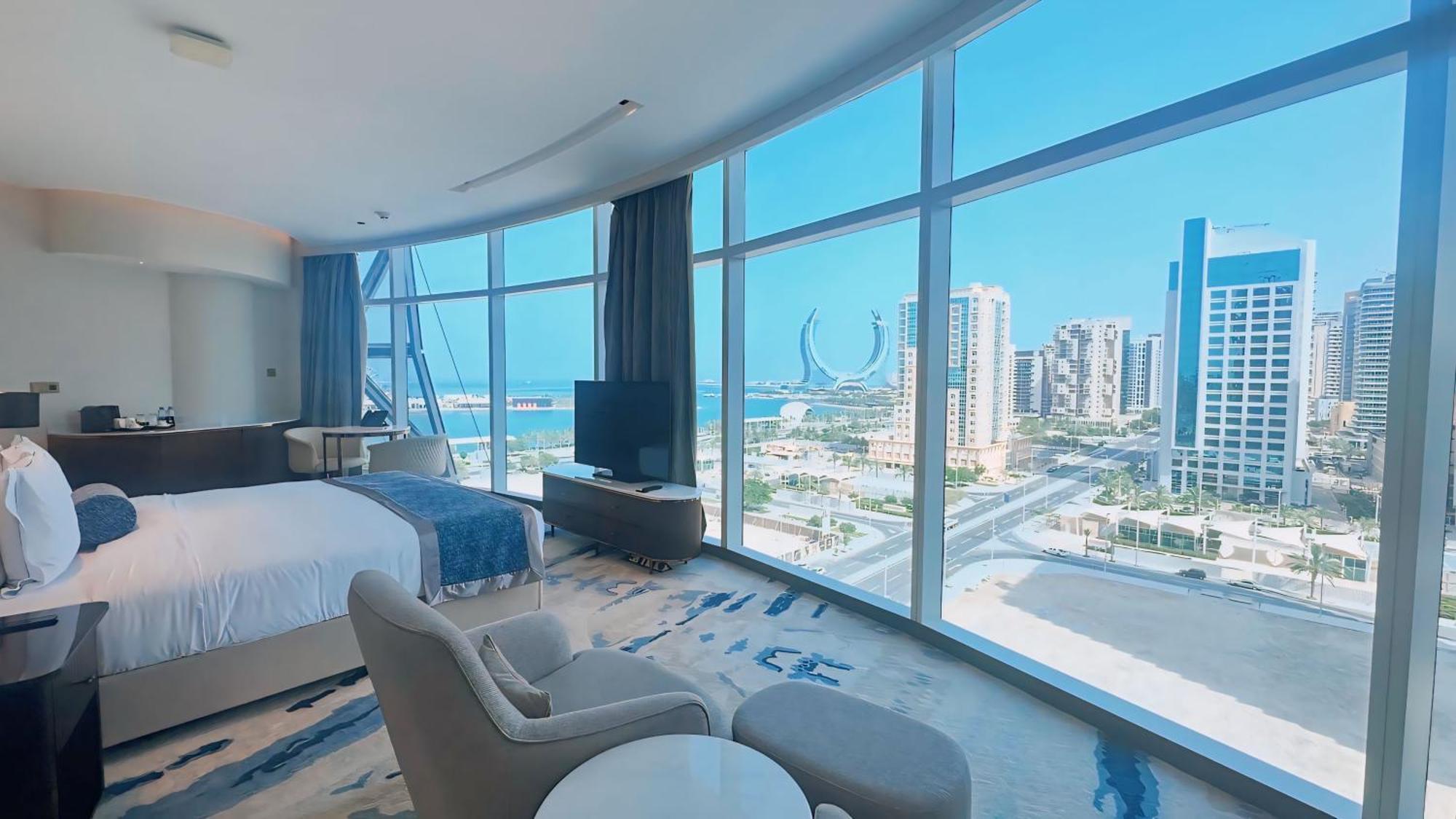 Century Marina Hotel - Lusail Екстер'єр фото A room at the hotel
